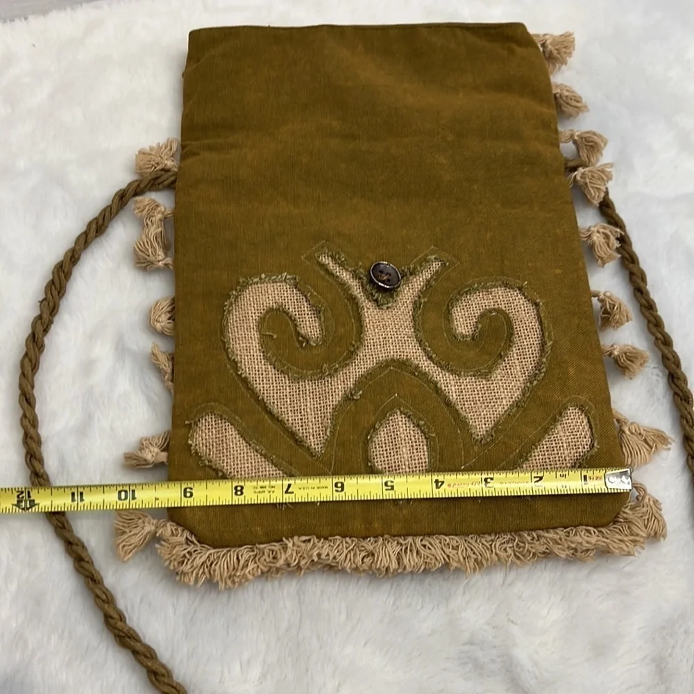 Crosstree lane cotton purse with twisted crossbody strap very boho